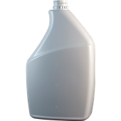 32 oz White HDPE Plastic Spray Bottle with a 28-400 Ratchet Neck Finish. Item #1004494 for Kaufman Container