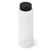 12_oz_Natural_LDPE_Plastic_Cylinder_Bottle_with_black_flip_top_cap