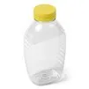 16_oz_Clear_PET_Plastic_Honey_Jar_with_yellow_flip_top_cap