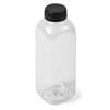 16_oz_Clear_Square_Plastic_Bottle_(Ipec)_with_black_cap