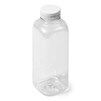 16_oz_Clear_Square_Plastic_Bottle_with_white_flip_top_cap