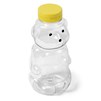 16_oz_clear_plastic_honey_bear_bottle_with_yellow_flip_top_cap