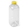 32_oz_Clear_Square_Plastic_Bottle_with_yellow_cap