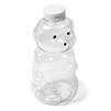 32_oz_clear_plastic_honey_bear_bottle_with_white_flip_top_cap