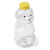 32_oz_clear_plastic_honey_bear_bottle_with_yellow_flip_top_cap