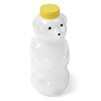 32_oz_natural_ldpe_plastic_honey_bear_bottle_with_yellow_cap
