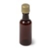 50_ml_amber_plastic_liquor_bottle_with_18_mm_gold_kerr_cap