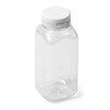 8_oz_Clear_Square_Plastic_Bottle_with_white_flip_top_cap