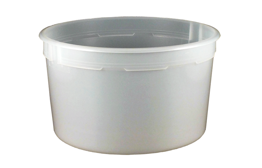 Round Plastic Tubs, Plastic Food Containers, Gallon Containers