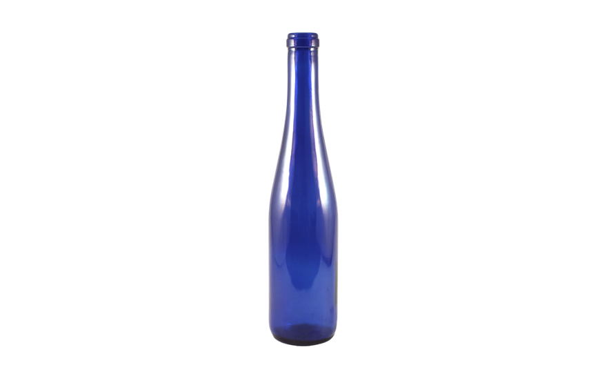 Blue Wine Bottle 375 ml Cobalt Blue Glass Kaufman Container