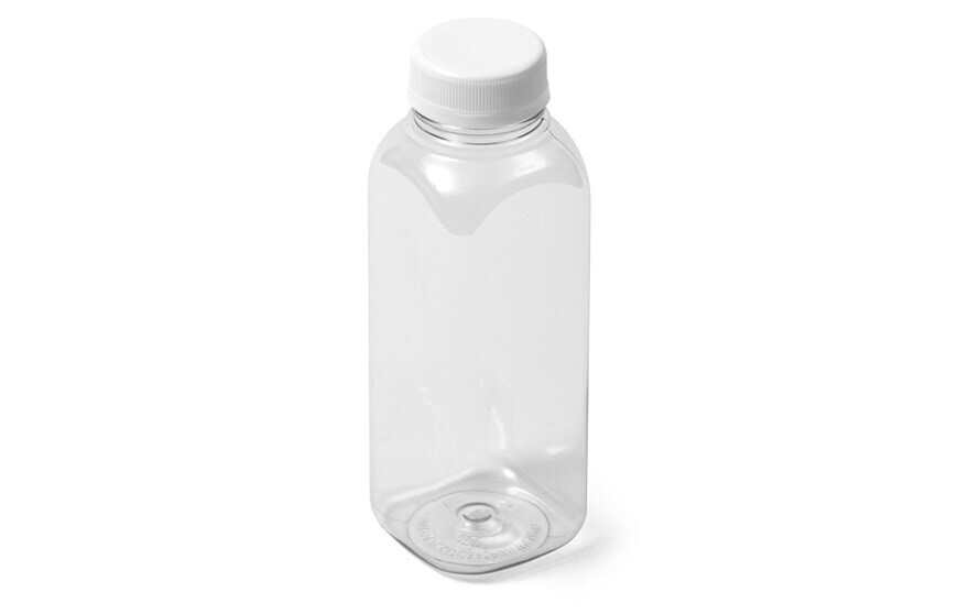 8 oz Empty Bronze Bottle with White Cap