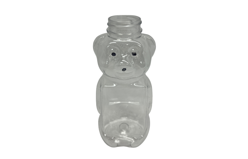 24_oz_Clear_PET_Plastic_Honey_Bear_Bottles