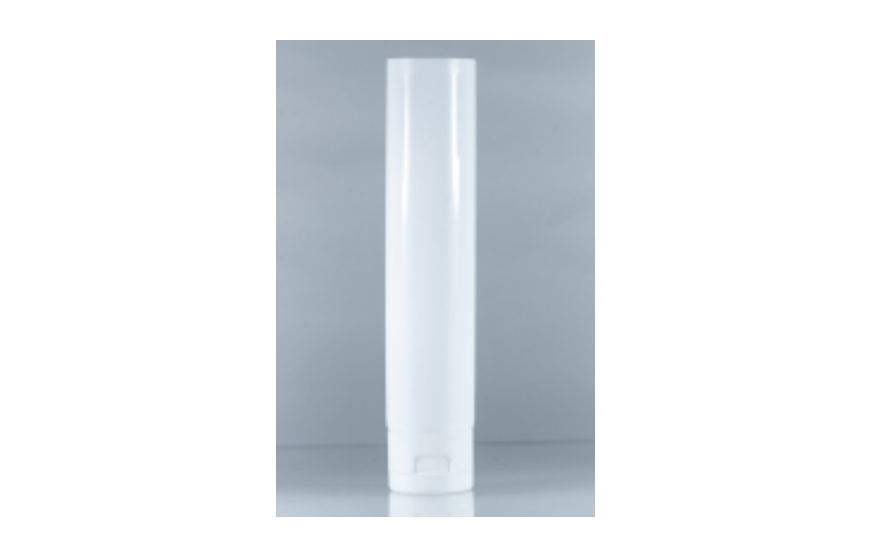 3 oz White LDPE Plastic Tubes with White Flip Top Caps Kaufman Container