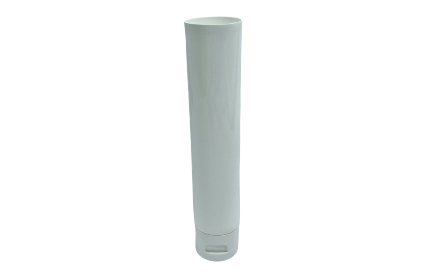 3 oz White MDPE Plastic Tubes with White Flip Top Caps | Kaufman Container