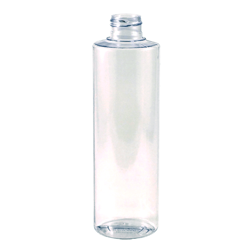 Clear PVC Plastic, 8 oz Plastic Cylinder Bottles