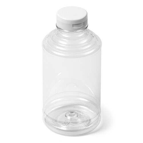 Details about   24x 16oz Clear Plastic Skep Honey Squeeze Bottles White Flip Top Lids 