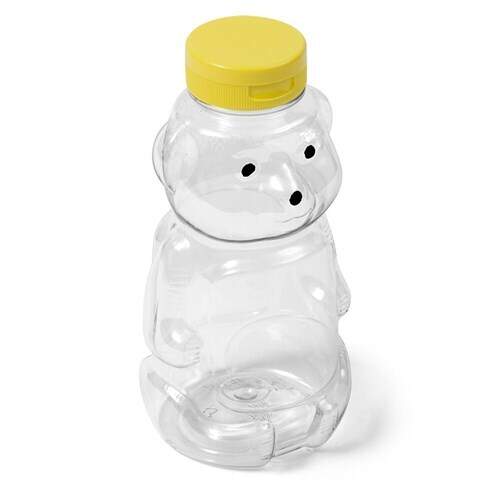 Honey Bear Bottles 16 oz Clear Plastic Bottles Kaufman Container