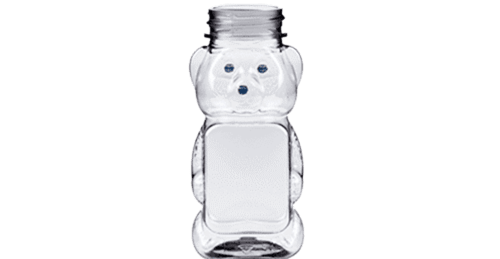 8_oz_Clear_Honey_Bear_Bottles