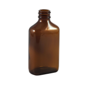 Amber Glass Bottle, 2 oz containers, Century ovals, custom packaging