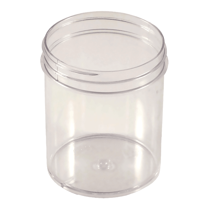 4 oz Jars Clear Polystyrene Plastic Jars Kaufman Container